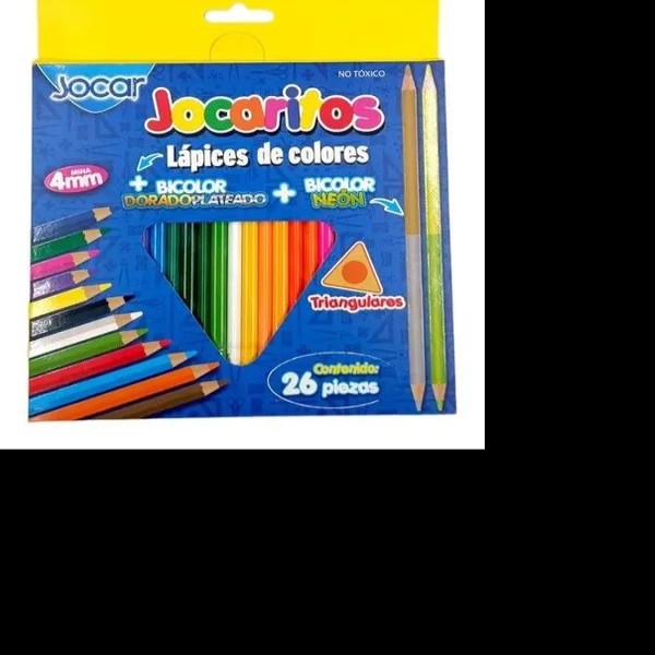 COLORES ESTUCHE C26 L. JOCAR TRIANGULAR 242